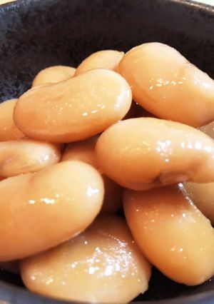 圧力鍋で簡単★白花豆煮物★漬け置き有無-レシピのメイン写真