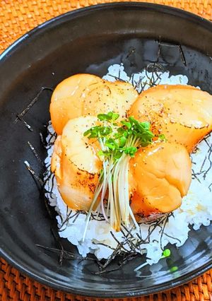帆立貝柱の炙り漬け丼-レシピのメイン写真
