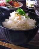 かにの取り難い部分で　かにの炊き込みご飯