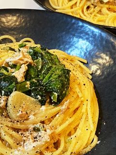 ツナとほうれん草のクリームパスタ-レシピのメイン写真