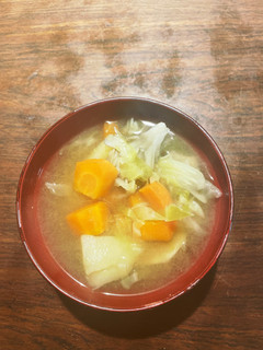 舞茸と根菜の合わせ味噌汁-レシピのメイン写真