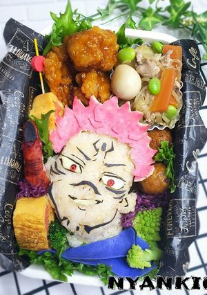 呪術廻戦 両面宿儺キャラ弁 すくな-レシピのメイン写真