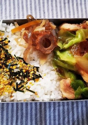 鶏とキャベツ照焼弁当(1.14)-レシピのメイン写真