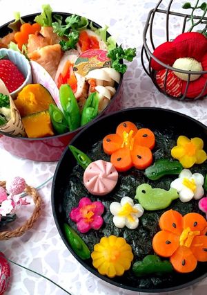 蜂蜜味噌チキン 新春のり弁当-レシピのメイン写真