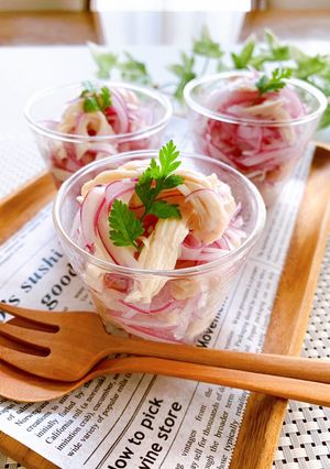 鶏胸肉と紫たまねぎのレモンマリネ-レシピのメイン写真