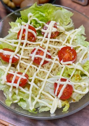 【超簡単】さっぱり！冷やしサラダラーメン-レシピのメイン写真