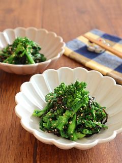 レンジで簡単☆菜の花の塩昆布ナムル-レシピのメイン写真
