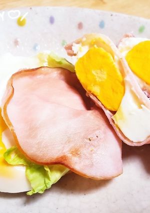 レンジで簡単チーズとたまごのハムサンド-レシピのメイン写真