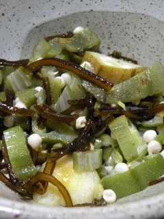 オクラの塩昆布和え-レシピのメイン写真