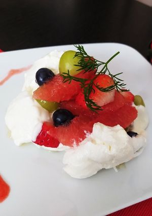 バレンタインのメレンゲフルーツバスケット-レシピのメイン写真
