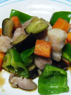 ✿焼き野菜と塩豚のオイ酢ソース✿-レシピのメイン写真