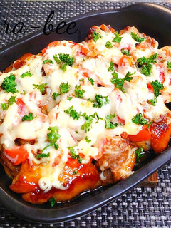 照り焼きチキンとトマトのマヨチーズ焼き-レシピのメイン写真