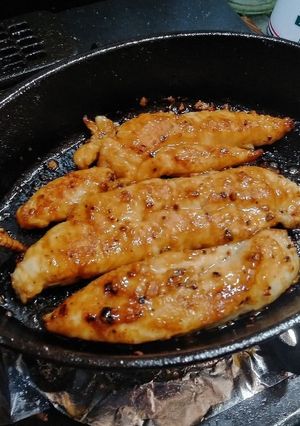 鶏肉ささみガーリック醤油焼き(簡単)-レシピのメイン写真