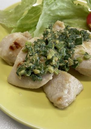 恵那鶏の塩麴焼き ネギ味噌ソースがけ-レシピのメイン写真