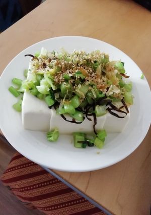 大根の葉on豆腐-レシピのメイン写真