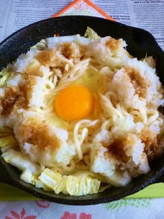 みぞれの月見焼きうどん-レシピのメイン写真