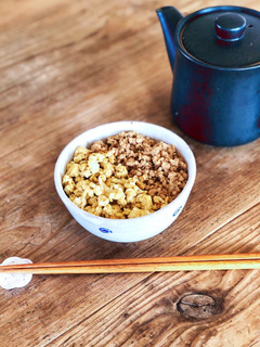♥️鶏そぼろご飯-レシピのメイン写真