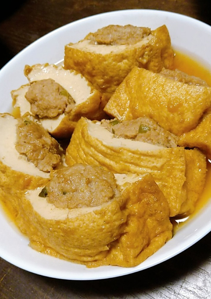 厚揚げの肉詰め-レシピのメイン写真