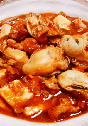 ♡ 豚バラと牡蠣と豆腐で麻婆牡蠣 ♡-レシピのメイン写真