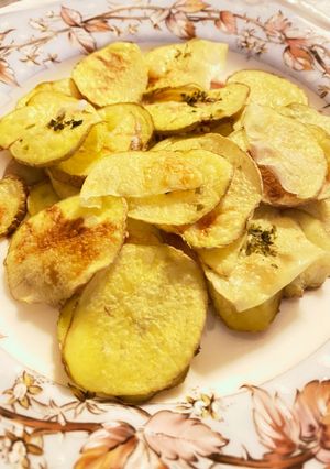 ずぼらでも簡単！レンジでポテトチップス-レシピのメイン写真