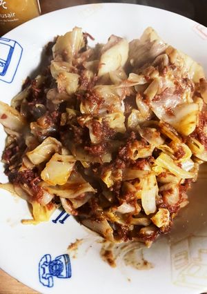 コンビーフとキャベツの炒め物-レシピのメイン写真