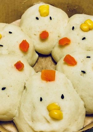 子供喜ぶ☆レンジ簡単ニワトリのちぎりパン-レシピのメイン写真