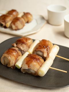 ねぎと里芋の肉巻き串-レシピのメイン写真