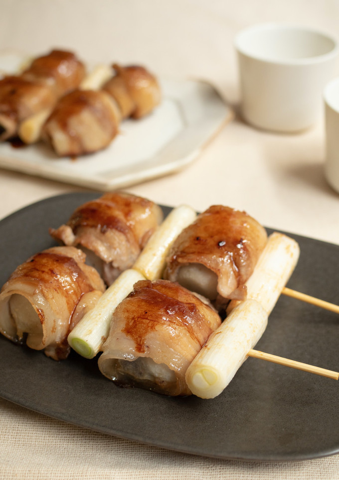 ねぎと里芋の肉巻き串-レシピのメイン写真