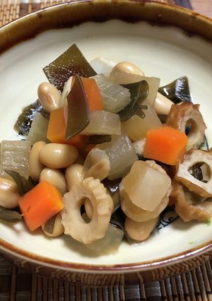 お鍋の出汁用昆布使用の五目煮-レシピのメイン写真