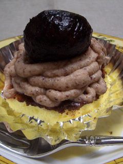 栗の渋皮煮を使ったケーキ-レシピのメイン写真