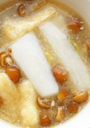 なめこ・長いものとろとろお味噌汁!-レシピのメイン写真