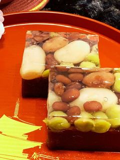 水羊羹アレンジ甘納豆よせ-レシピのメイン写真