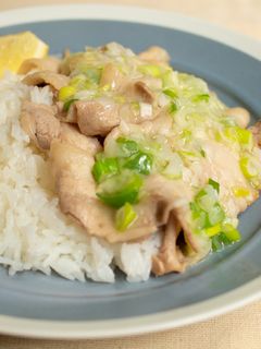 ねぎ塩あんかけ豚丼-レシピのメイン写真