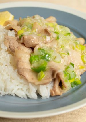 ねぎ塩あんかけ豚丼-レシピのメイン写真