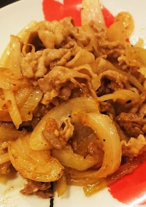青じそチューブで簡単豚たまねぎの味噌炒め-レシピのメイン写真