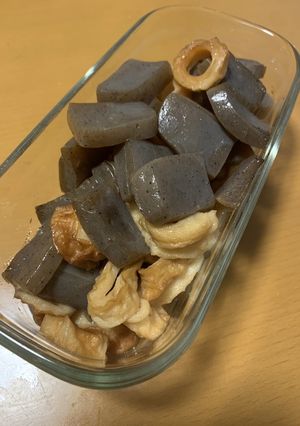 ホットクックでこんにゃく竹輪煮-レシピのメイン写真