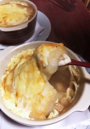 材料3つ簡単オニオングラタンスープ♪-レシピのメイン写真