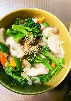 胸肉ブロッコリー辛子味噌炒味青椒肉絲風-レシピのメイン写真