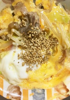 ＮＺ風甘酸っぱドレッシング炒め味豚平焼風-レシピのメイン写真