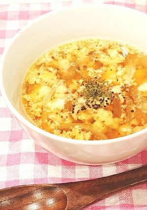 簡単!!ふんわり卵と野菜のコンソメスープ-レシピのメイン写真