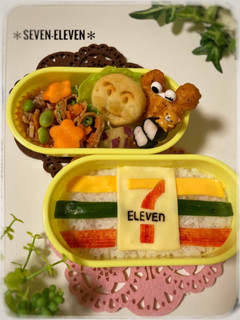 セブンイレブンの幼稚園キャラ弁当☆ウケる-レシピのメイン写真