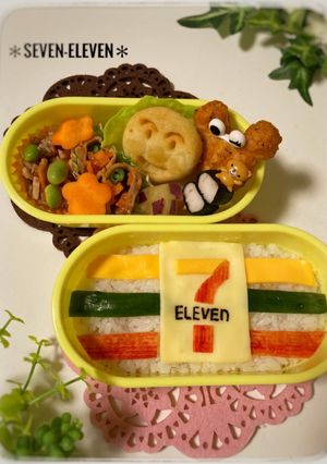 セブンイレブンの幼稚園キャラ弁当☆ウケる-レシピのメイン写真