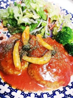【電気圧力鍋使用】煮込みハンバーグ-レシピのメイン写真