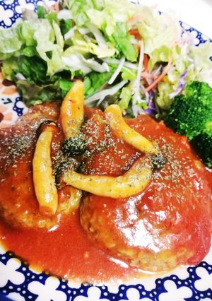 【電気圧力鍋使用】煮込みハンバーグ-レシピのメイン写真
