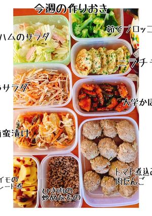 今週の作りおきの一部(１月)-レシピのメイン写真