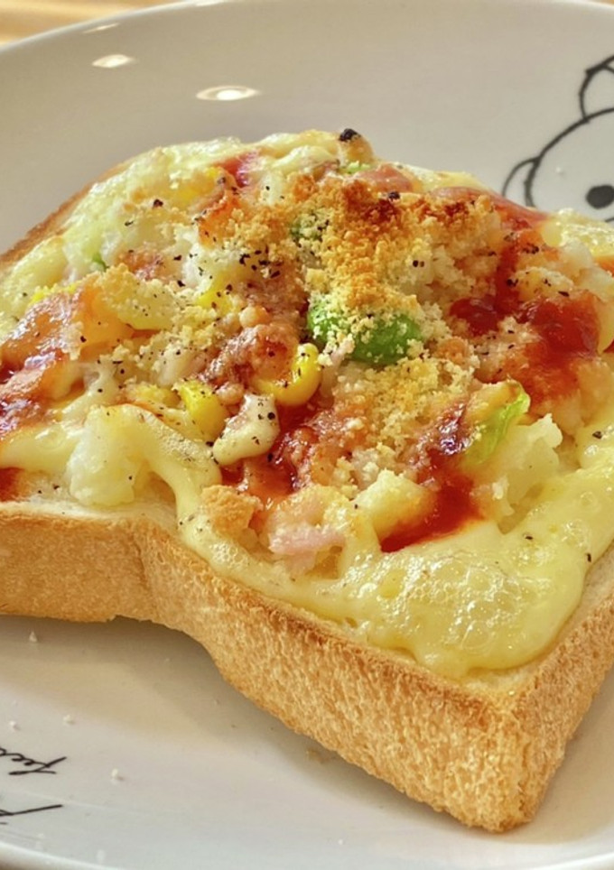 ポテサラとーすと^_^ タロの弁当朝食編-レシピのメイン写真