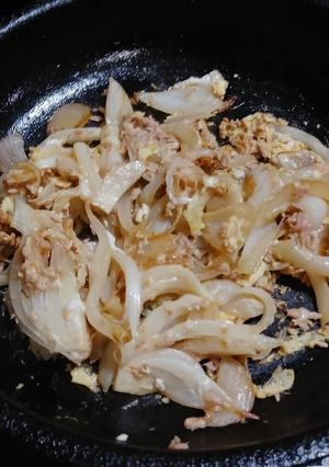 シーチキン新玉ねぎ玉子とじ(簡単)-レシピのメイン写真