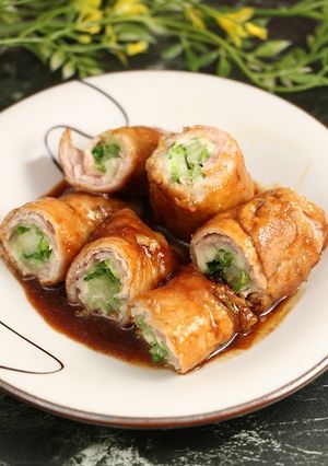 お弁当！白菜肉巻き☆黒酢風味-レシピのメイン写真