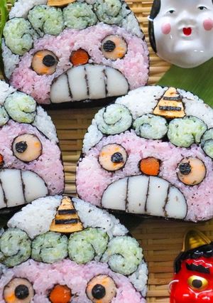 恵方巻き＊鬼の飾り巻き寿司-レシピのメイン写真