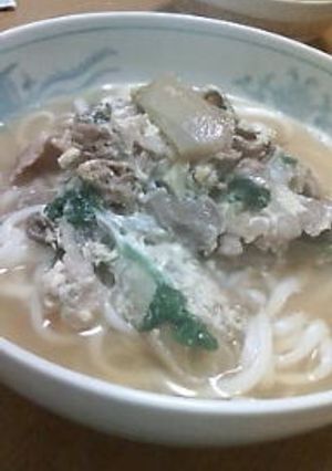 牛とじ煮うどん-レシピのメイン写真